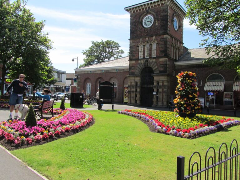The Market Hall building, adjacent to Lytham Memorial Garden