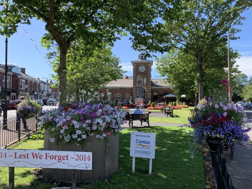 A tranquil green spot at the heart of the town centre