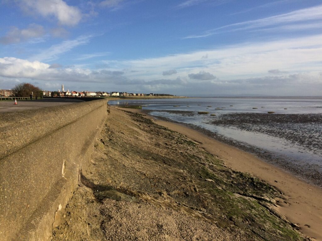 The seafront near Fairhaven Lake looking towards Lytham. By Phyllis Barltrop