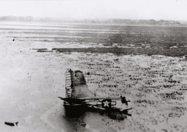 1944 plane crash. Photo: Bryning with Warton Parish Council